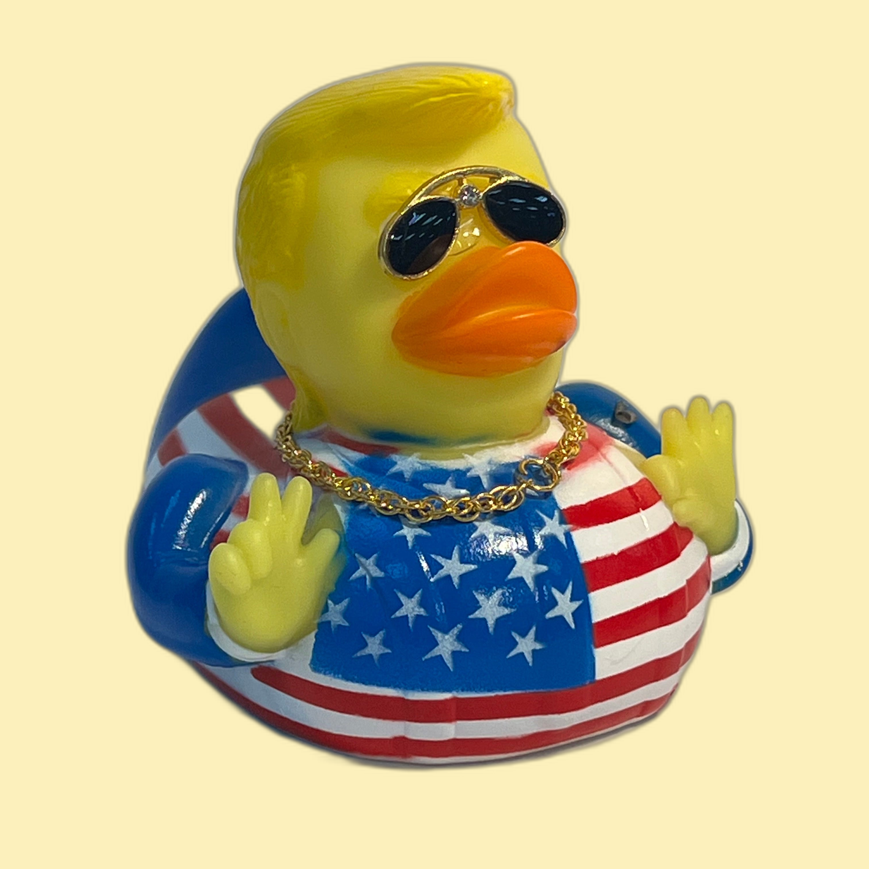 Trump Duck Flag with Sunglasses